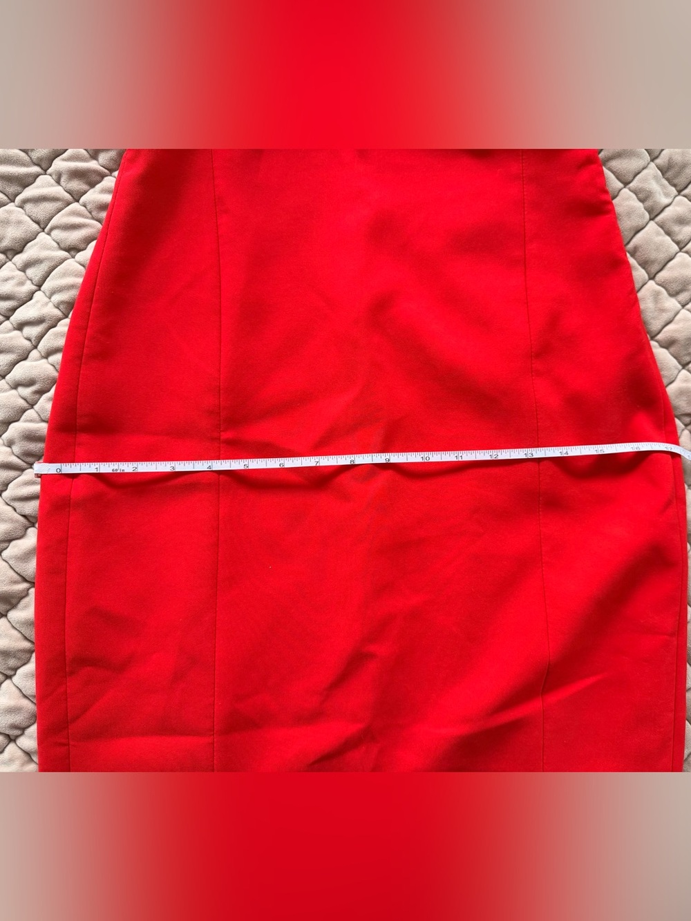 Zara Strapless Red Midi Dress Sz Medium NWT - Picture 11 of 11